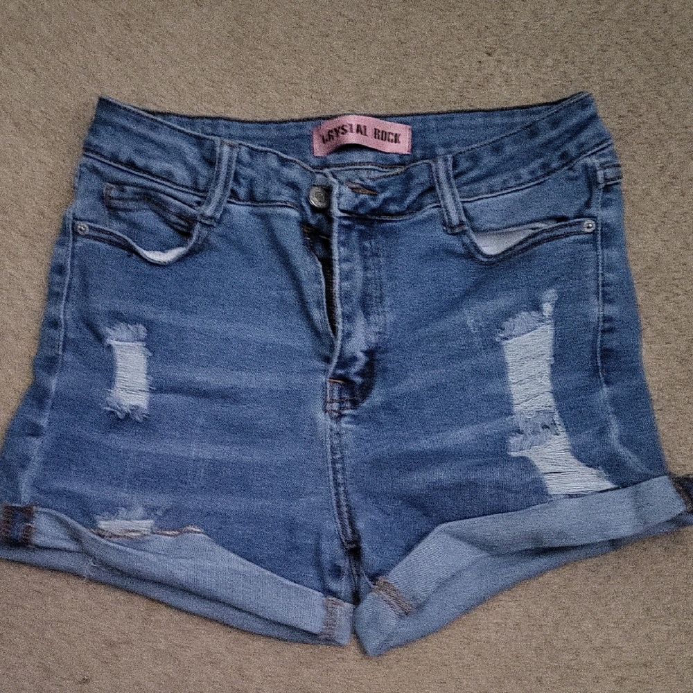 Women's Blue Denim Shorts